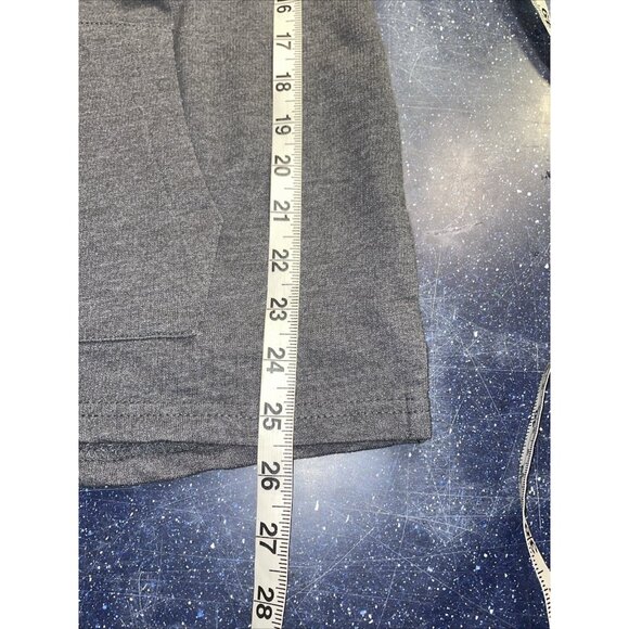 NFL Cincinnati Bengals Sweatshirt Gray Patch Mock Neck Pouch Pocket Drawstring L - Picture 10 of 10